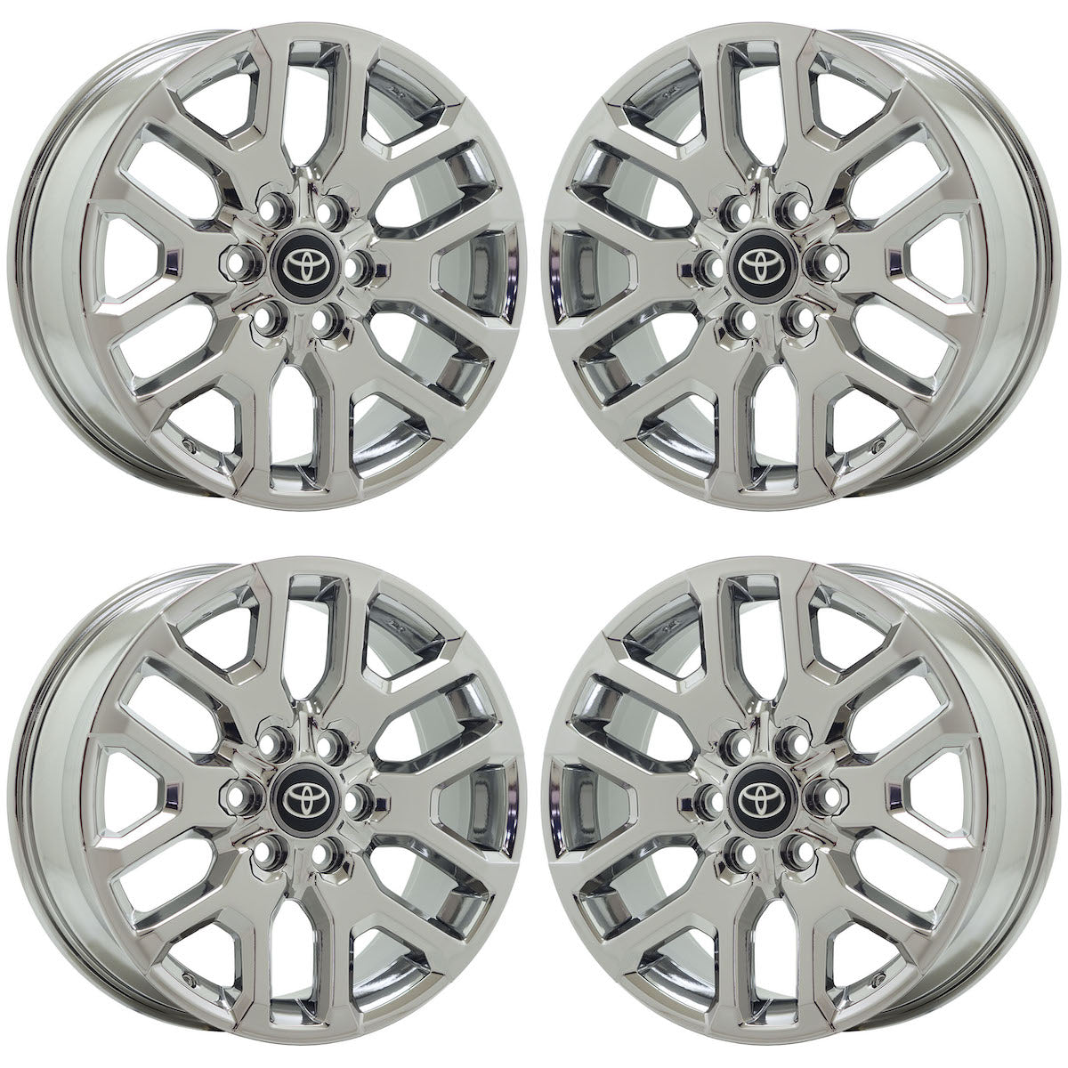 20" Toyota Sequoia Tundra PVD Chrome wheels rims Factory OEM set 75277 EXCHANGE